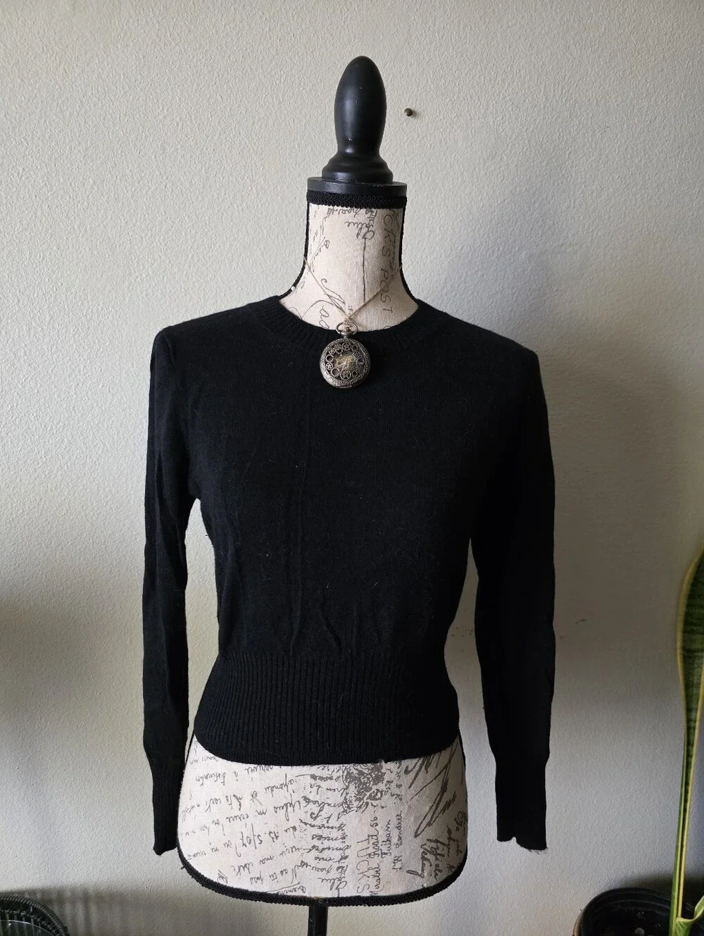 J Crew Cashmere Shrunken Crewneck Sweater - S